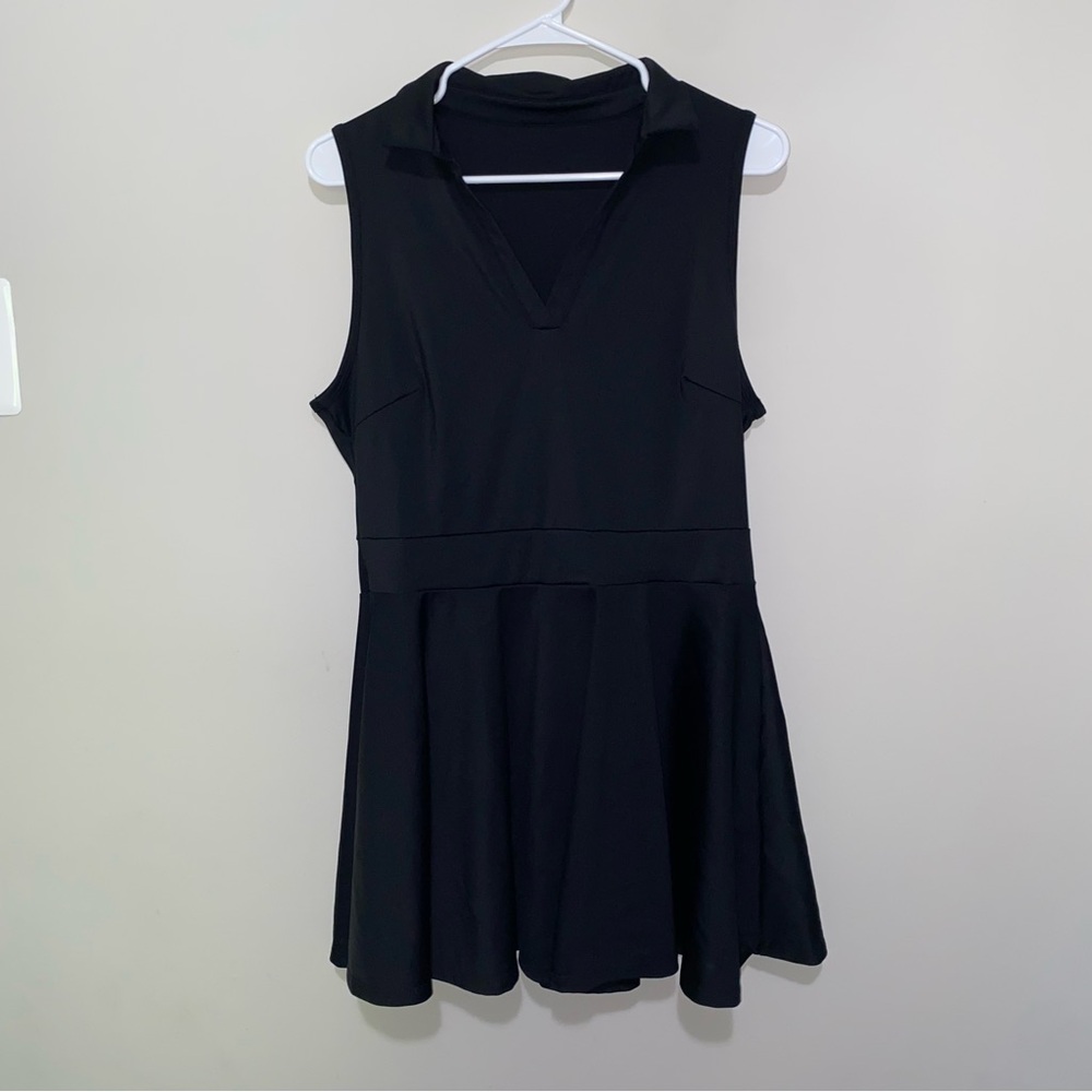 Amazon basics Black athletic Dress and bike shorts set size large